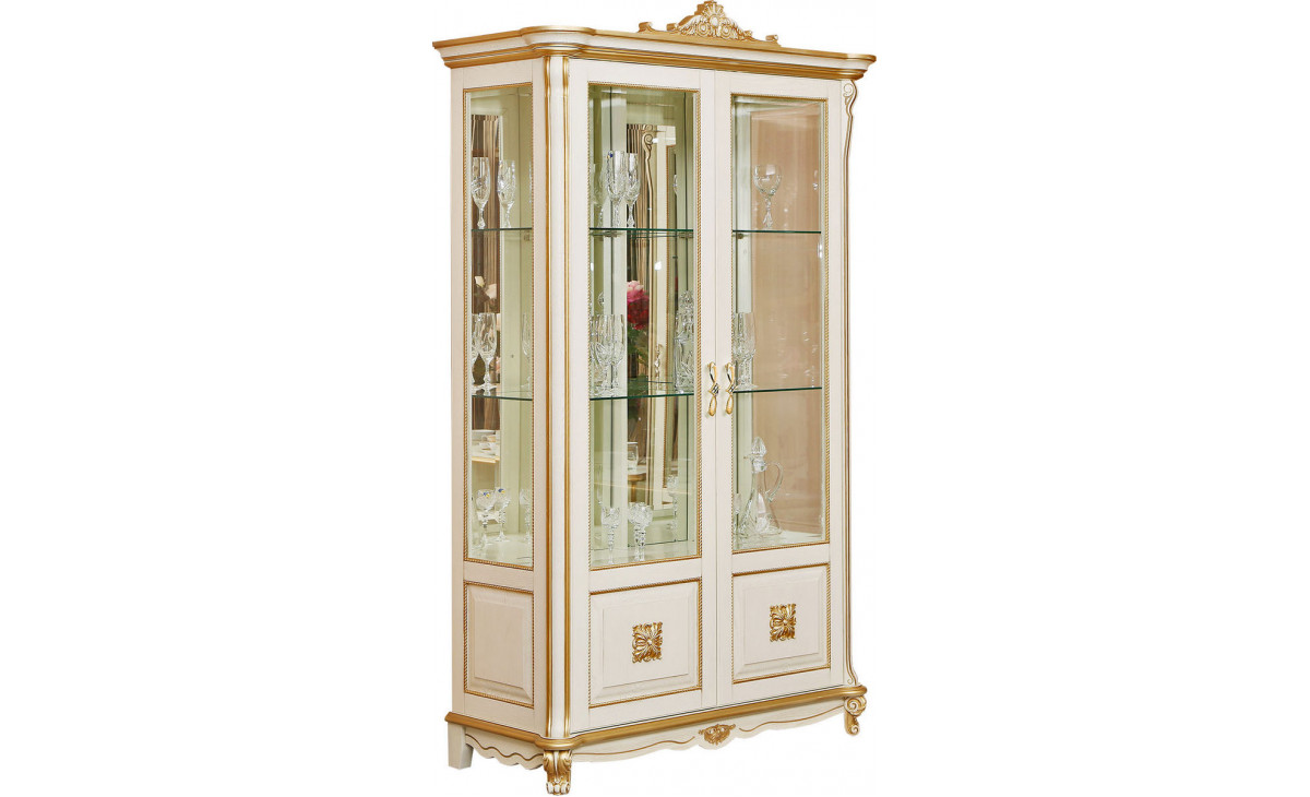 Шкаф с витриной «Алези Люкс» П1.349.0.19 (П350.19л)