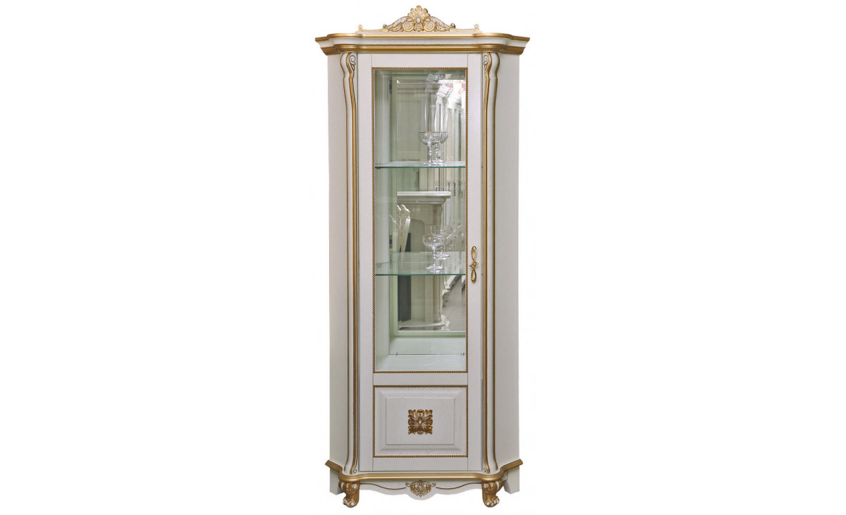 Шкаф с витриной «Алези Люкс» П1.349.0.13-01 (П350.13-01л)