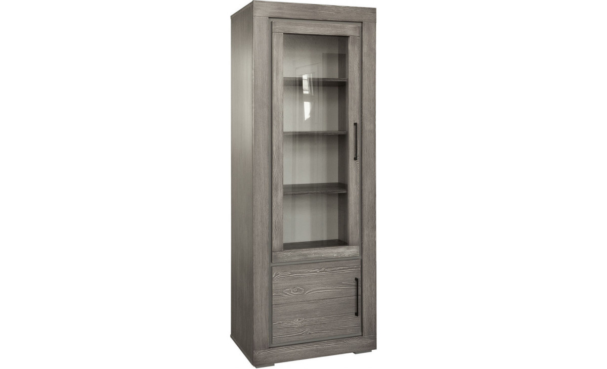 Шкаф с витриной «Байс» БМ2.791.0.05-01(2619-01Бр) - sale